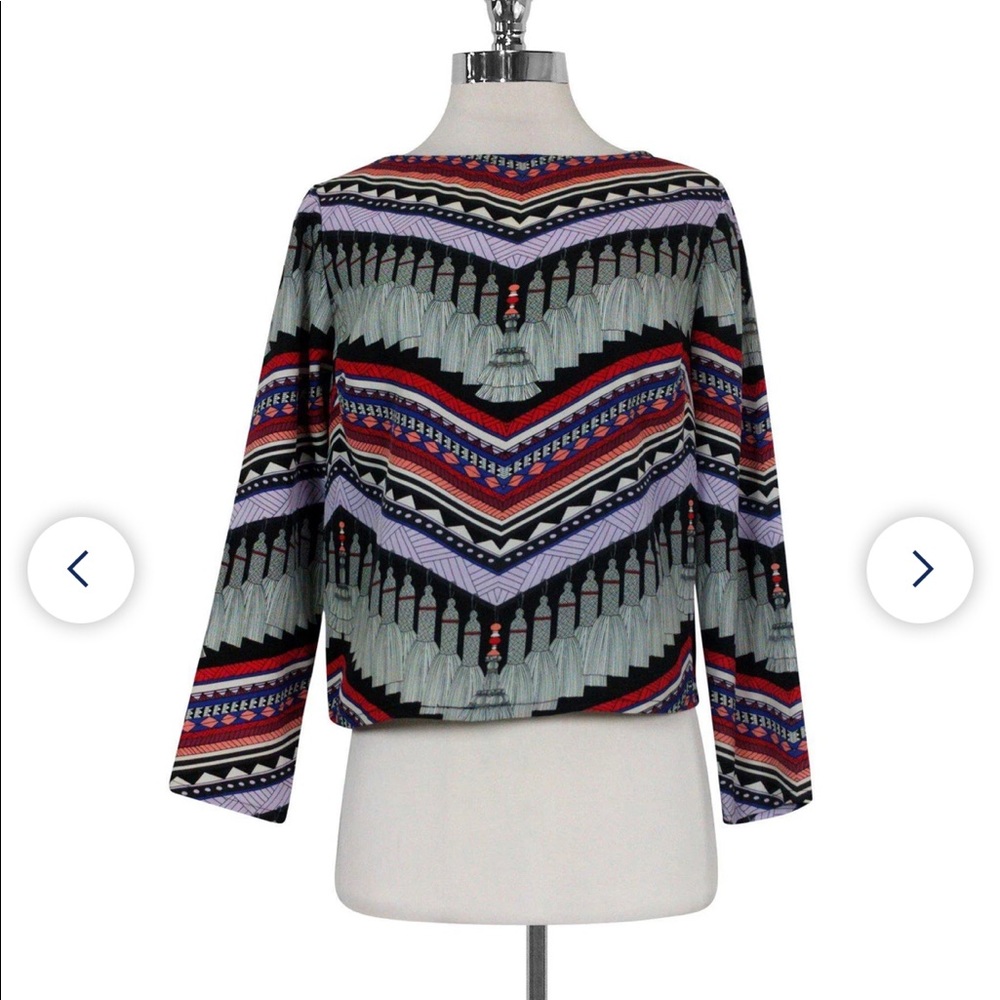 Mara Hoffman Open Back Long Sleeve Blouse